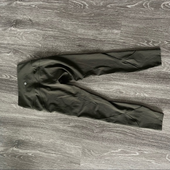 Lululemon Army Green Leggings - Picture 3 of 7